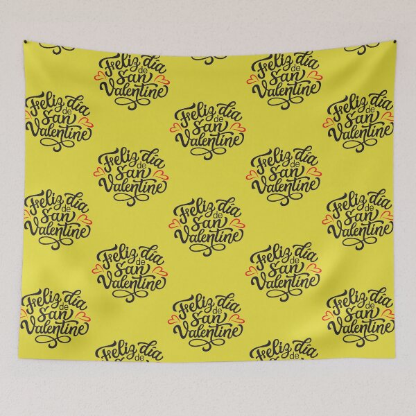Item preview, Valentines Day Mexican Quotes Hand Lettering Feliz Dia De San Valentine designed and sold by COFFEE20.