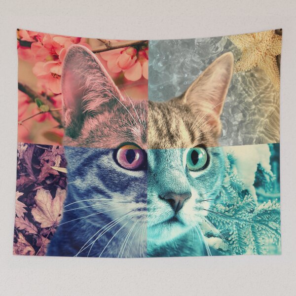 Item preview, Odd eyed cat designed and sold by Saige Forest.