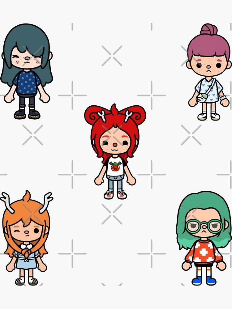 toca boca character pack  Sticker, toca boca 