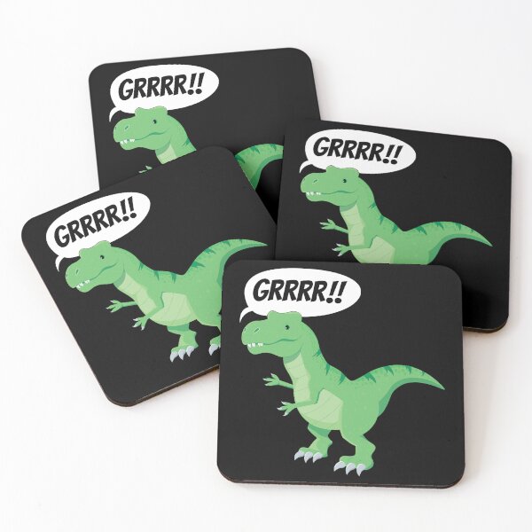Item preview, Dinosaur Grrrr - cute T Rex designed and sold by ohsomenerd.