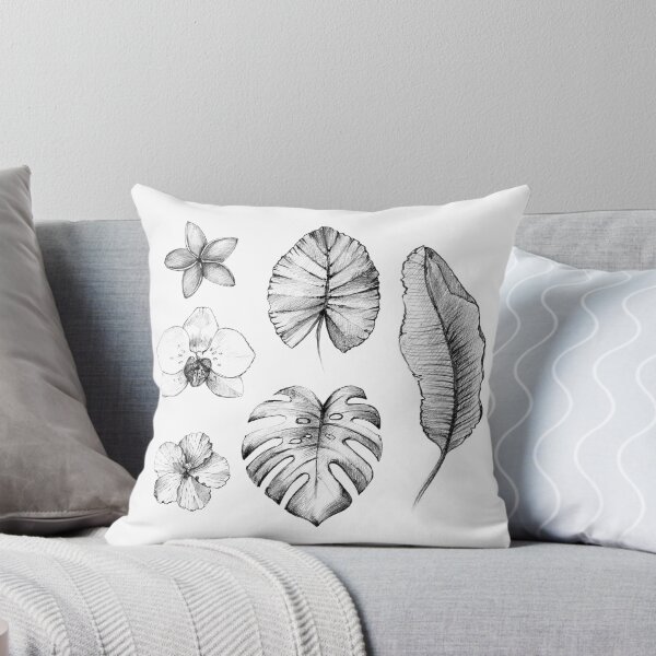 Item preview, Graphic tropical plants and flowers. designed and sold by Alexandra Iv..
