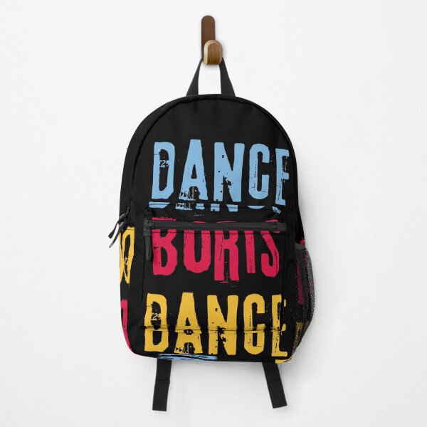 Item preview, Quote mocking Boris Johnson: «Dance, Boris, Dance». Colorful blue, red, yellow print. designed and sold by fowons.