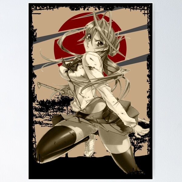 Highschool Of The Dead Anime Wall Poster Manga Art Hanging Painting Room  Decor