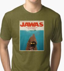 Jawas : Inspired by Star Wars & Jaws Tri-blend T-Shirt