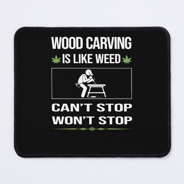 Item preview, Funny Can't Stop Wood Carving Woodcarving designed and sold by FulviaContreras.