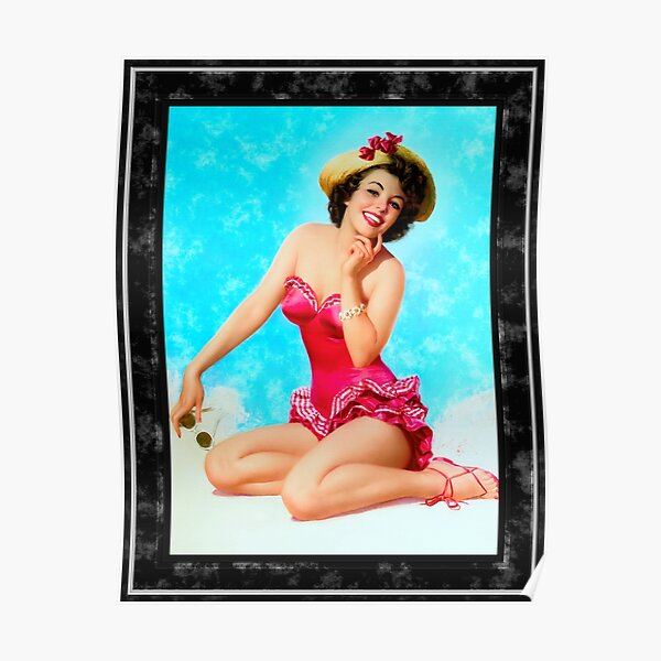 GoDuckee Pin Up Girl, Beach Girl Hawaiian Shirt, Summer Gift