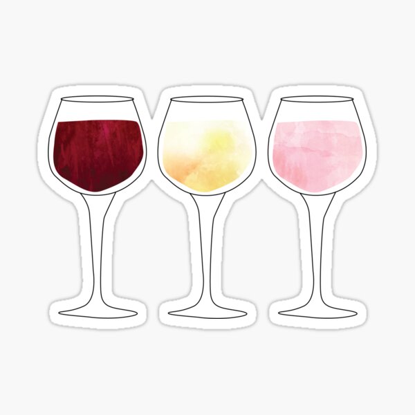 Verres à vin Sticker