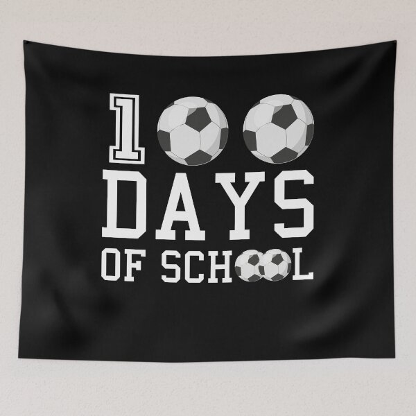 Item preview, 100  days of school 100days smarter soccer football student teacher kids designs designed and sold by teeartforyou.