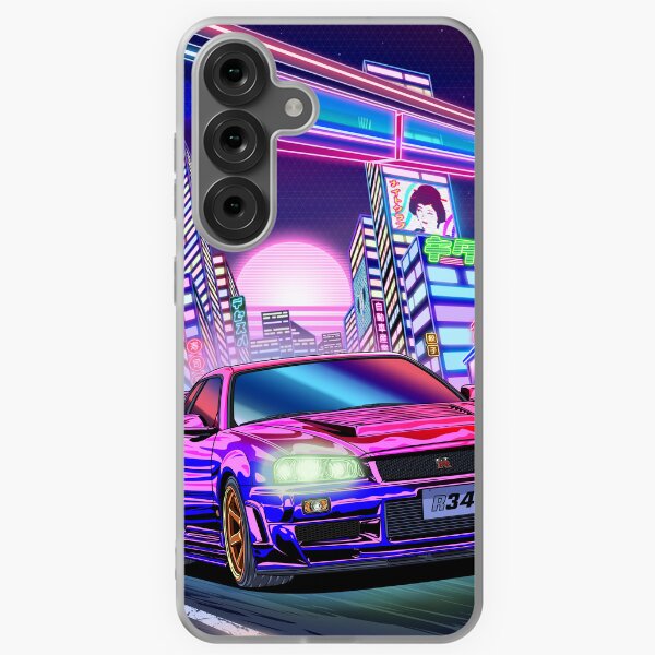 Item preview, Nissan Skyline GT-R R34 Vaporwave designed and sold by JDM Guyvit.