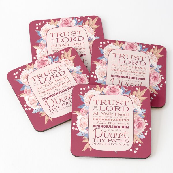 Item preview, Proverbs 3:5,6 (cute flowers) designed and sold by josephfanous.