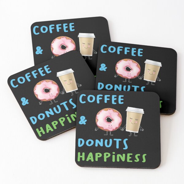 Item preview, coffee & donuts happiness shirt , I love coffee and donuts shirt Donuts lovers Gift Idea Coffee Lover Shirt morning people Gift For Coffee & donuts Lover designed and sold by Laadel.