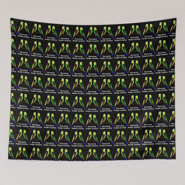 Item preview, Budgies discussing Budgie Jumping designed and sold by TippyToes.
