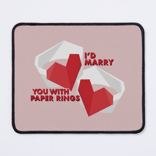 Artikelvorschau, Ich würde dich mit Papierring-Design heiraten entworfen und verkauft von taylorstycoon.
