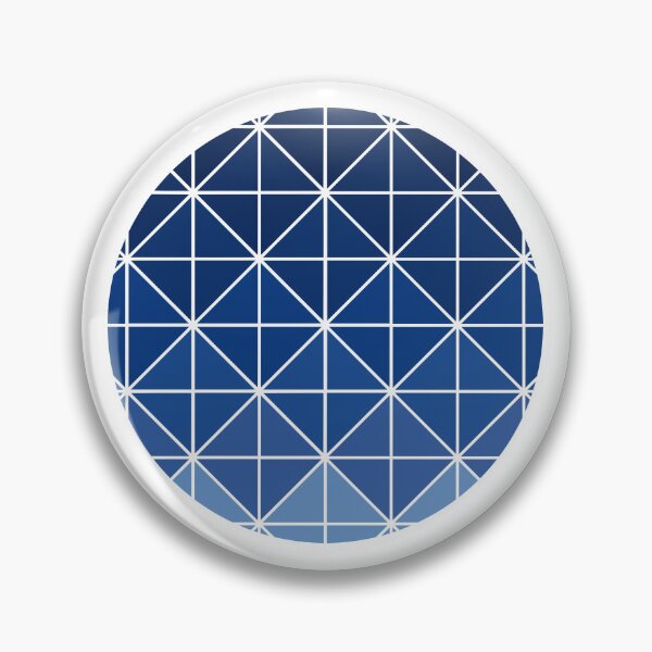 Item preview, Blue Triangles Circle White designed and sold by stuartsemporium.