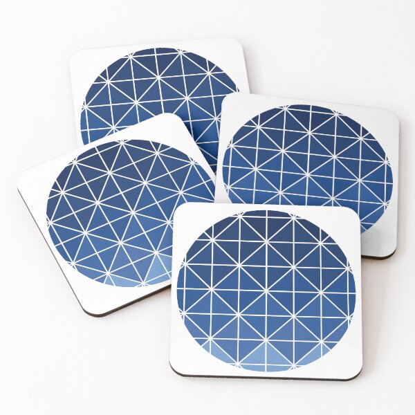 Item preview, Blue Triangles Circle White designed and sold by stuartsemporium.