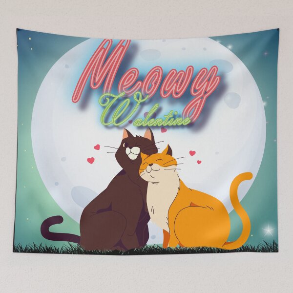Item preview, Meowy Valentine Cute Cats designed and sold by roleshop.