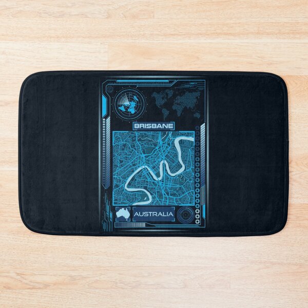 Item preview, Brisbane Map Australia designed and sold by hatimelhag.