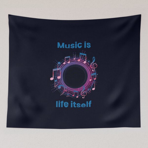 Item preview, Music is life itself designed and sold by hipposstore.