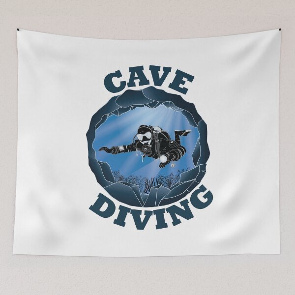 Item preview, Cave Diving - Underwater Scuba Diver designed and sold by TheInkElephant.