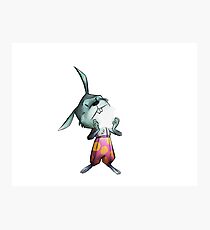 Rabbit on Apple Photographic Print