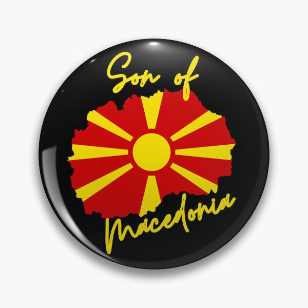 Item preview, Son of Macedonia Map Flag designed and sold by NovawayDirect.