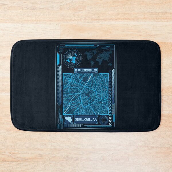 Item preview, Brussels Map Belgium designed and sold by hatimelhag.