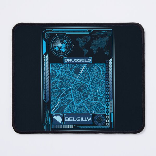 Item preview, Brussels Map Belgium designed and sold by hatimelhag.
