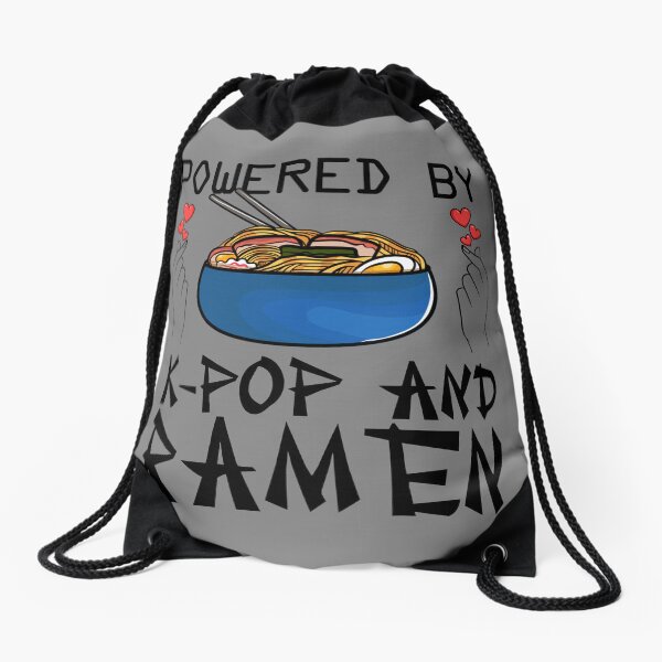 Item preview, Powered By K-Pop And Ramen Korean Pop Lover Gift K-Pop Gear designed and sold by DynamicDesign.
