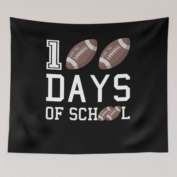 Item preview, Rugby american football 100 days of school 100 days smarter designed and sold by teeartforyou.