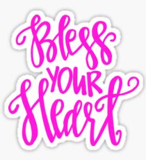 Bless Your Heart Hand Lettered Script Sticker