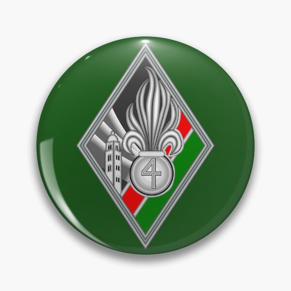 Item preview, 4th Foreign Regiment - 4e Régiment étrange (French Foreign Legion) designed and sold by wordwidesymbols.