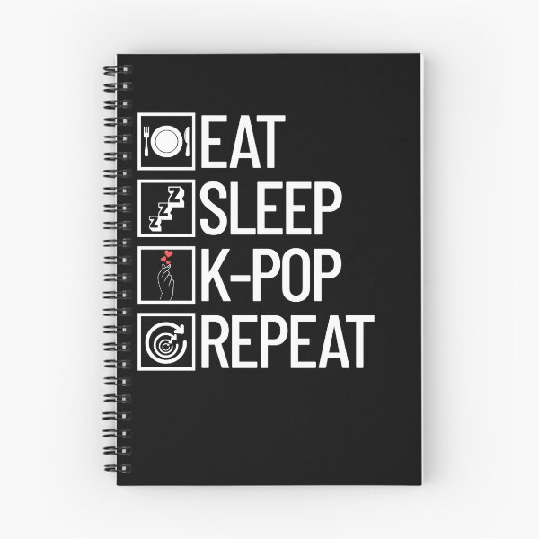 Item preview, Eat Sleep K-Pop Repeat K-Pop Life Music Lover Korean Pop Gear designed and sold by DynamicDesign.