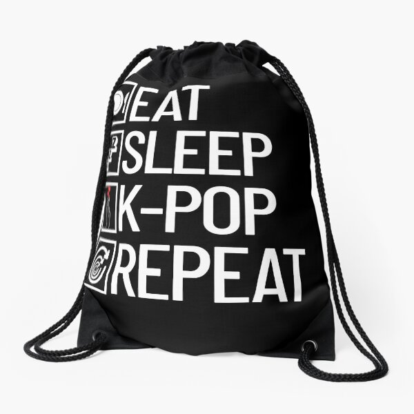 Item preview, Eat Sleep K-Pop Repeat K-Pop Life Music Lover Korean Pop Gear designed and sold by DynamicDesign.