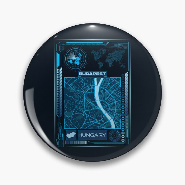 Item preview, Budapest Map Hungary designed and sold by hatimelhag.