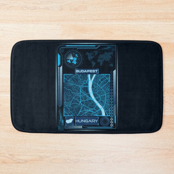 Item preview, Budapest Map Hungary designed and sold by hatimelhag.