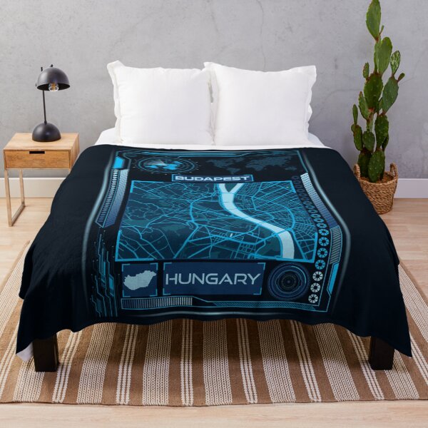 Item preview, Budapest Map Hungary designed and sold by hatimelhag.