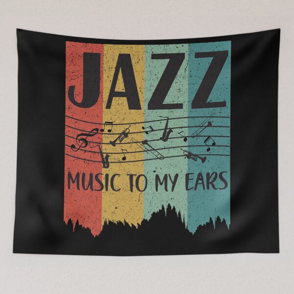 Item preview, Jazz Music Pun Phrase - Music To My Ears designed and sold by Primroaddesigns.