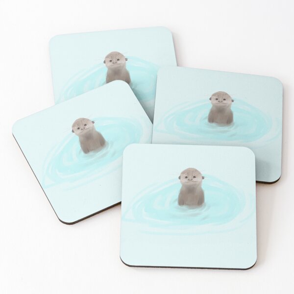 Item preview, Cute Otter Painting designed and sold by StrangeEstrange.
