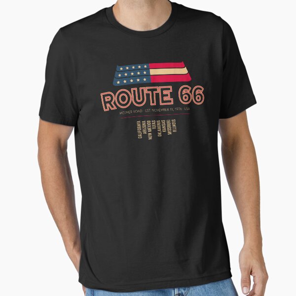 Item preview, USA Route 66 - The Mother Road - Retro Tee Design designed and sold by ROADTROOPER.