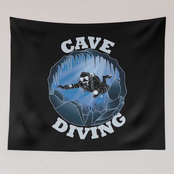 Item preview, Cave Diving - Underwater Scuba Diver designed and sold by TheInkElephant.
