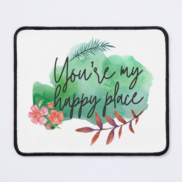 Item preview, You're My Happy Place Aesthetic Romantic Sayings designed and sold by NishiiAgrawal.
