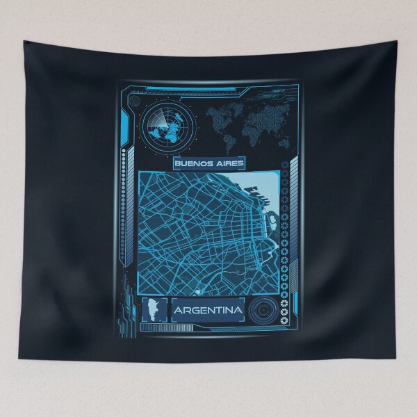Item preview, BUENOS AIRES MAP ARGENTINA designed and sold by hatimelhag.