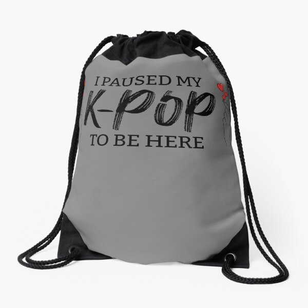 Item preview, I Paused My K-Pop To Be Here Korean Finger Heart Love KPop Gear designed and sold by DynamicDesign.