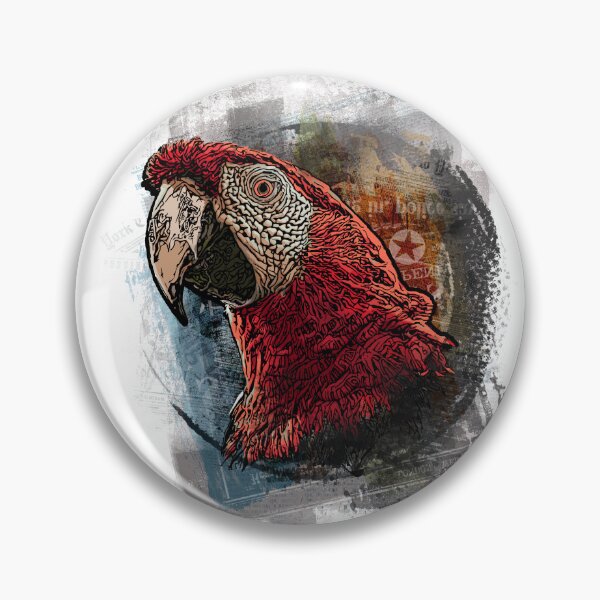 Item preview, Scarlet macaw portrait designed and sold by ranker666.