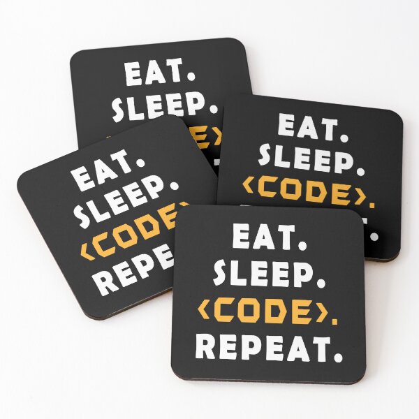 Item preview, Funny Coding tee, Eat Sleep Code Repeat, Softwar Programmers gift, Computer Programmers Gift designed and sold by abdev.