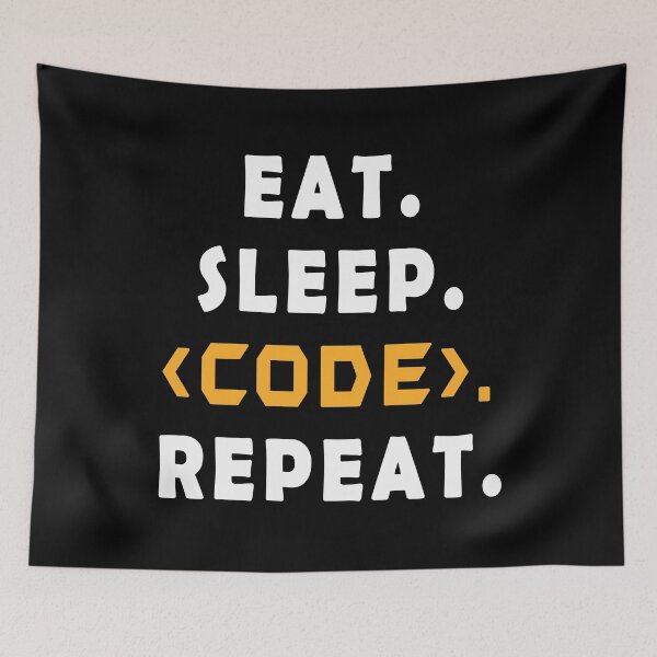 Item preview, Funny Coding tee, Eat Sleep Code Repeat, Softwar Programmers gift, Computer Programmers Gift designed and sold by abdev.