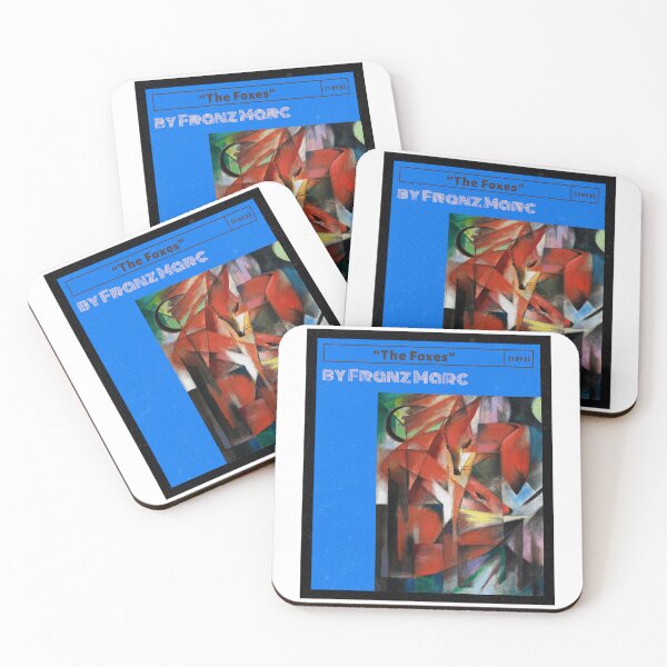 Item preview, The Foxes by Franz Marc - blue designed and sold by Mechanical-Artt.