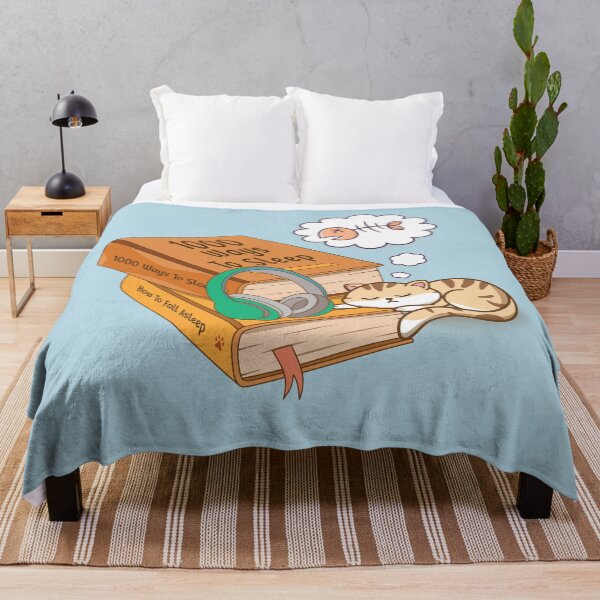 Item preview, I Have Sleeping Problems - Cute Kitty Sleepy Dreaming For Fish On Pile Of Books designed and sold by Abhishek Goldar.