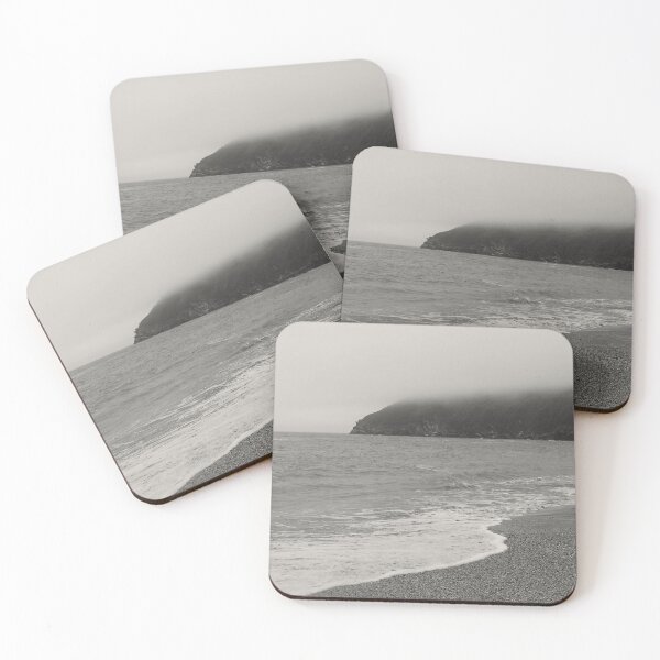 Item preview, Misty Day On A Pebble Beach Vintage Style Photograph designed and sold by TrulyEpoque.