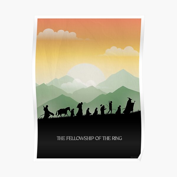 Lord of the Ring : the fellowship of the ring Minimales Plakat Poster